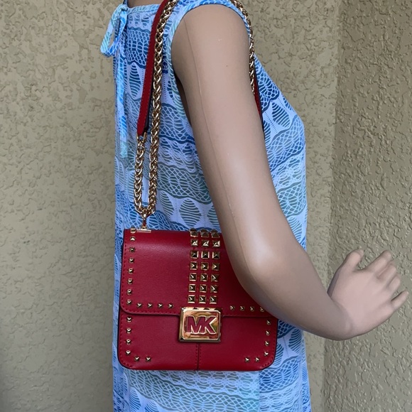 Michael Kors Bag / Bag Crossbody Sonia Sm cross Body Flame 35H1G6SS5L Red - Picture 13 of 16